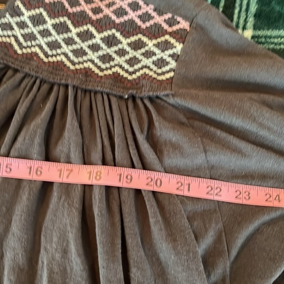 Free People NWT Blue Embroidered Blouse, Size Small. - Picture 5 of 6